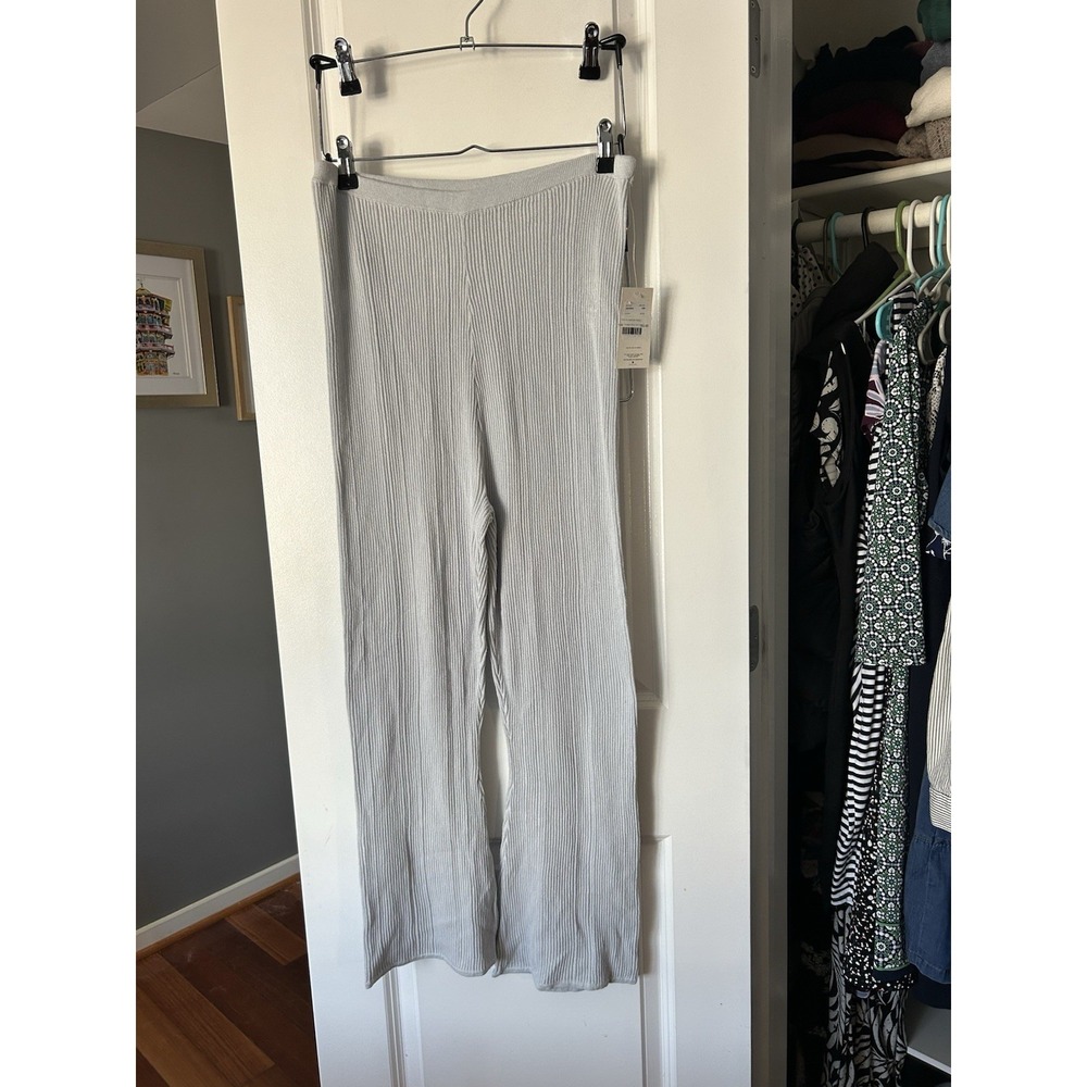 RVCA Sunday collection NWT Women's Swerve Flared  Knit Pants Size M Halogen Blue